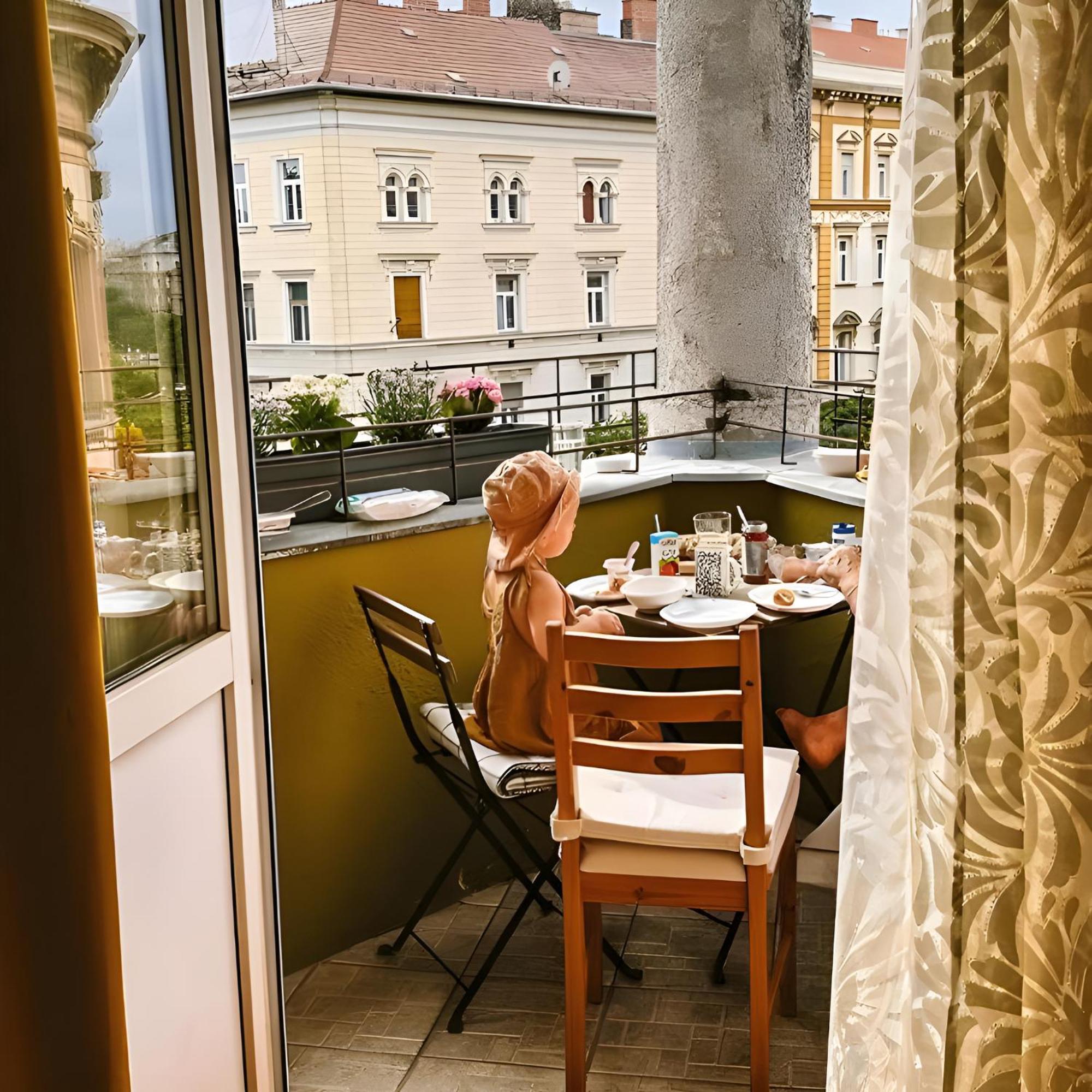 Saffron Center Panoramic Balcony Apartament Budapeszt